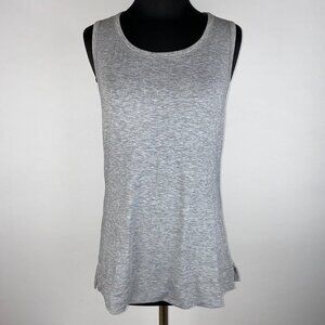 Yummie By Heather Thomson Cameron Muscle Tank Womens XS Gray Open Back Accent
